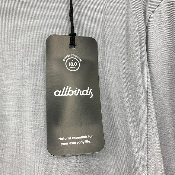 Allbirds Natural Flow Studio Long Sleeve Tee Womens Size Large Medium Gray NEW - Picture 7 of 8